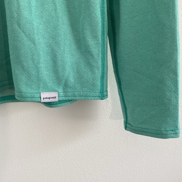 Patagonia Women's Quarter Zip Capilene 3 Mid-weight Quarter Zip Teal Medium - Picture 3 of 9